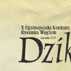 X Ogólnopolski Konkurs Rysunku Węglem pt. ”Dzik
