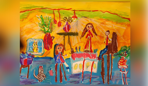 Osiągnięcia w konkursie „Moje spotkanie z folklorem” 5 letnia Karinka laureatką w konkursie plastycznym