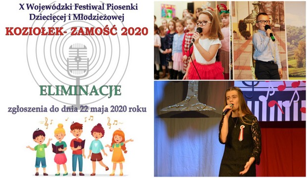 Sukcesy naszych wychowanków w eliminacjach X Wojewódzkiego Festiwalu Piosenki Dziecięcej i Młodzieżowej „Koziołek” 2020
